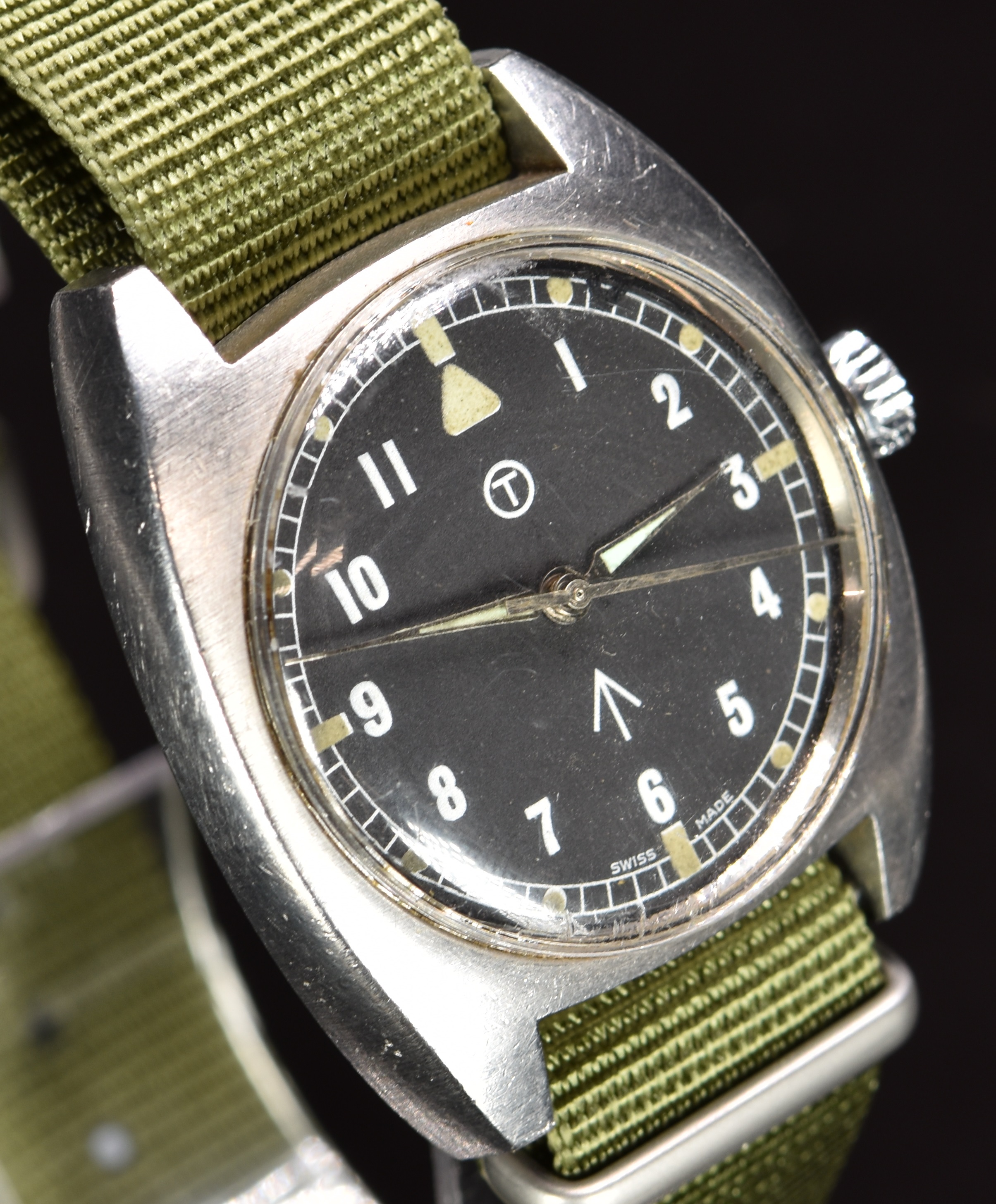 Hamilton gentleman's British Army military wristwatch with luminous hands and hour markers, Arabic - Image 3 of 6