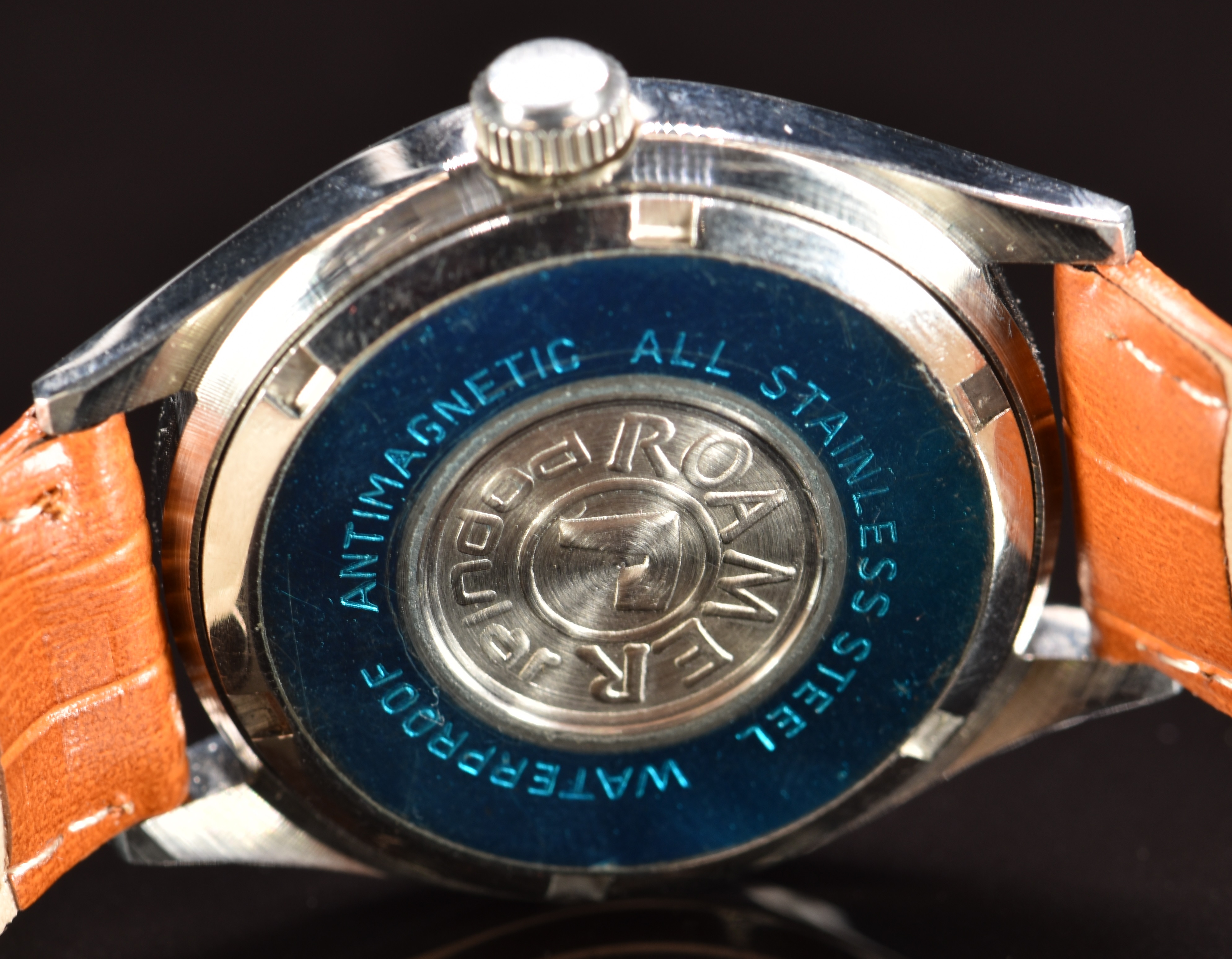 Roamer Elegant Popular gentleman's wristwatch with date aperture luminous hands, white hour markers, - Image 6 of 6