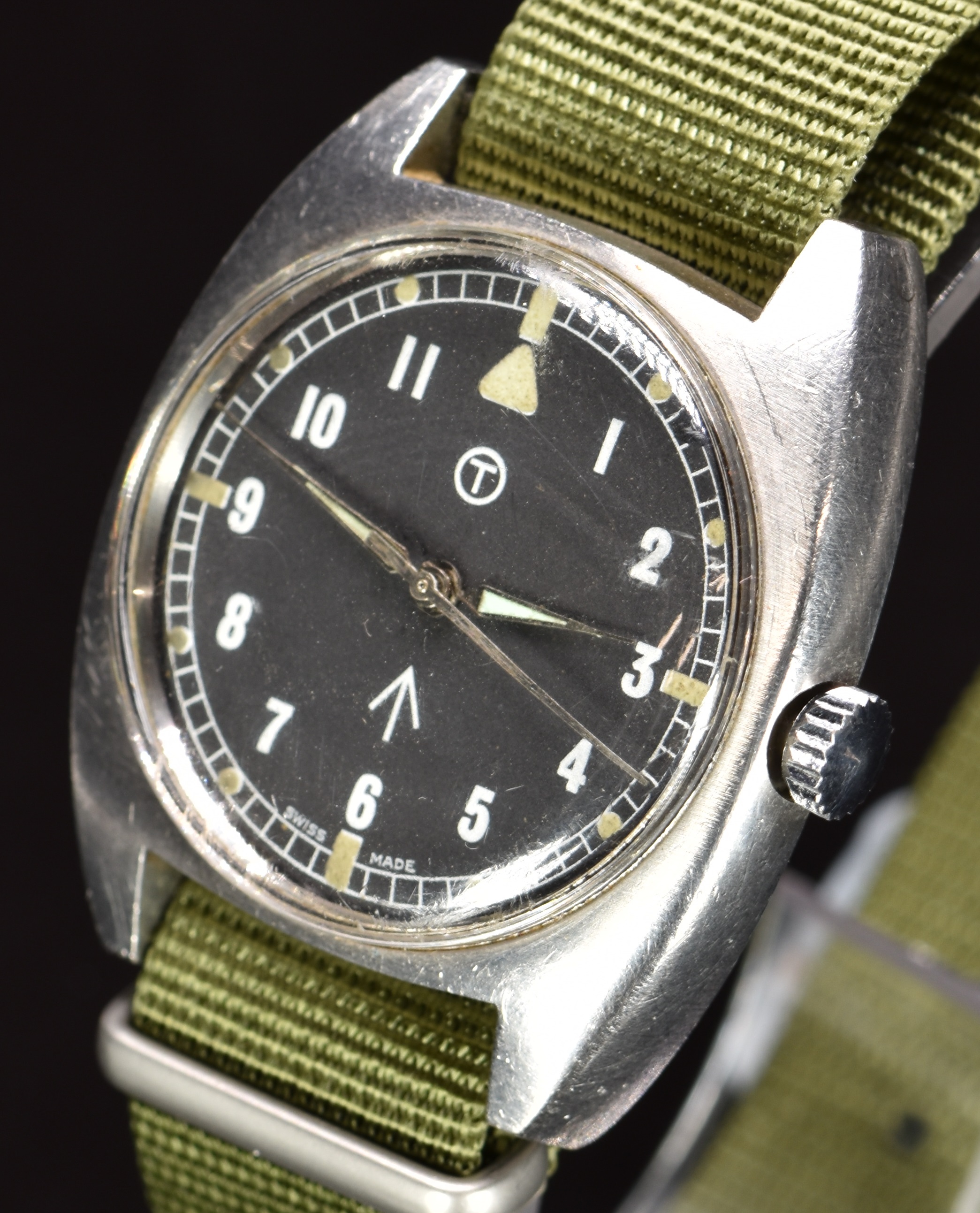 Hamilton gentleman's British Army military wristwatch with luminous hands and hour markers, Arabic - Image 2 of 6