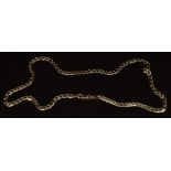 A 9ct gold curb link necklace, 9g