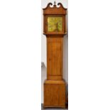 B Lockwood of Swaffham, Norfolk oak cased 8 day longcase clock, with brass dial, striking on a gong,
