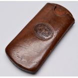 Vintage Bentley of London superior leather cigar case, length 13cm