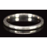 Art Deco wedding band / ring, 3.1g, size O