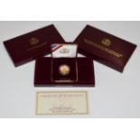United States Mint 1996 $5 proof 90% gold coin to commemorate the Atlanta Centennial Olympic