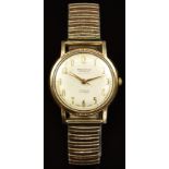 Bravingtons Wetrista 9ct gold gentleman's automatic wristwatch with gold hands and Arabic