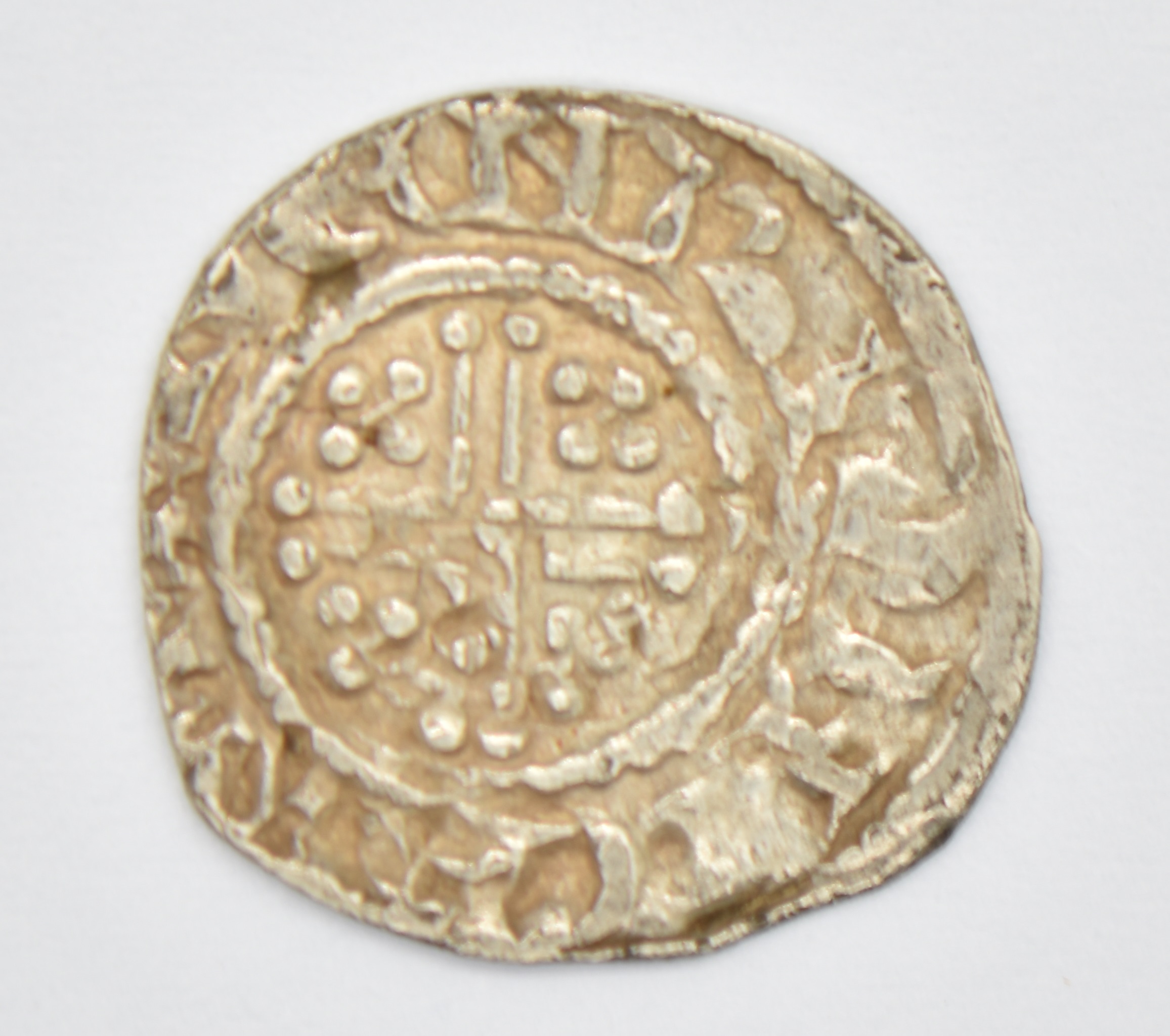 Henry II (1154-89) hammered silver penny, short cross (1180-1189)