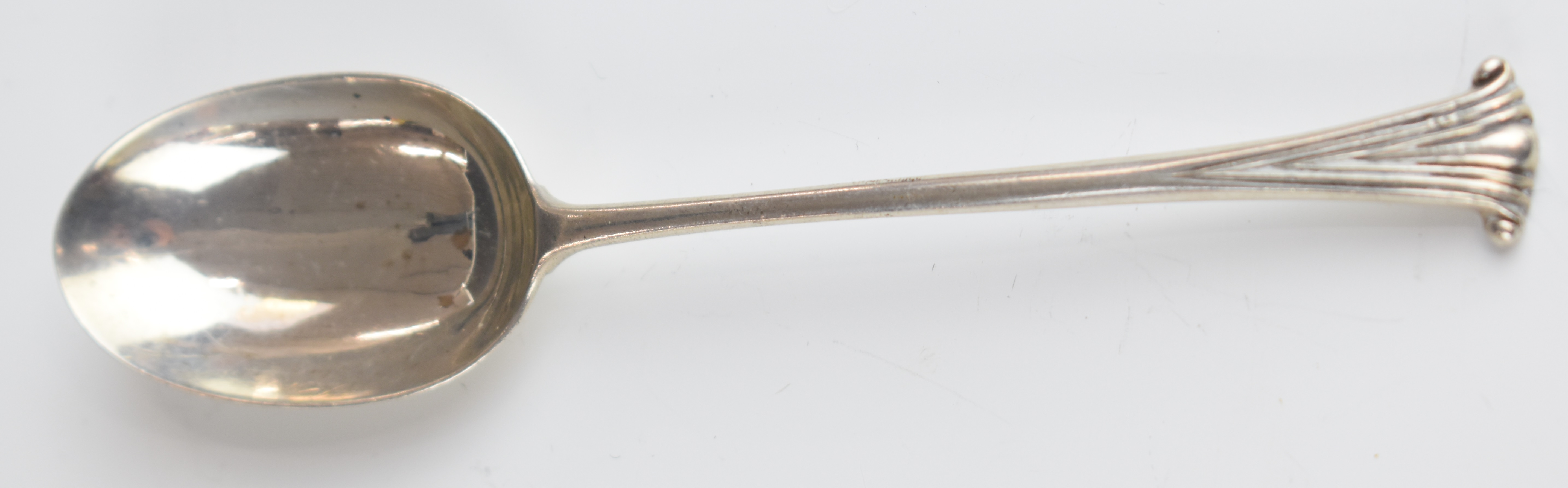 Georgian and later hallmarked silver cutlery including sugar nips and a pair of apostle or similar - Image 4 of 8