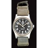 Cabot Watch Company (CWC) gentleman's British Army military wristwatch with luminous hands and