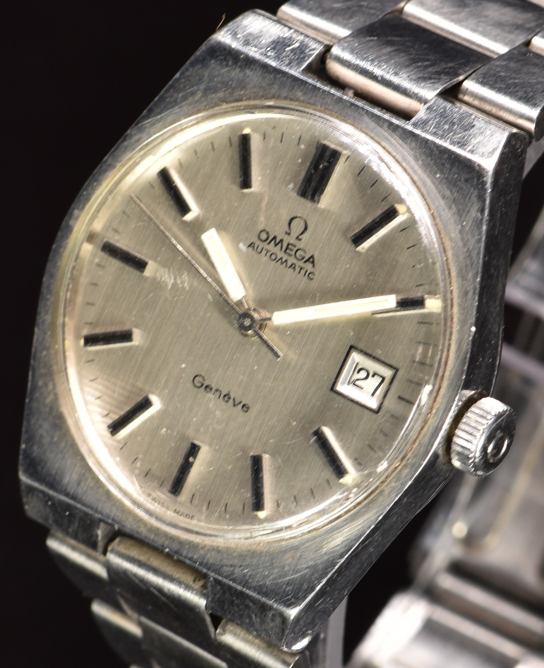 Omega automatic gentleman's wristwatch ref. 166099 with date aperture, luminous hands, two-tone - Image 2 of 5