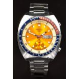 Seiko 'Pogue' gentleman's automatic chronograph wristwatch ref. 6139-6002 with luminous hands and