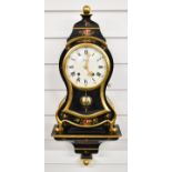 Zenith French style bracket clock, with gilt and lacquer style decoration, on bracket, height 45cm