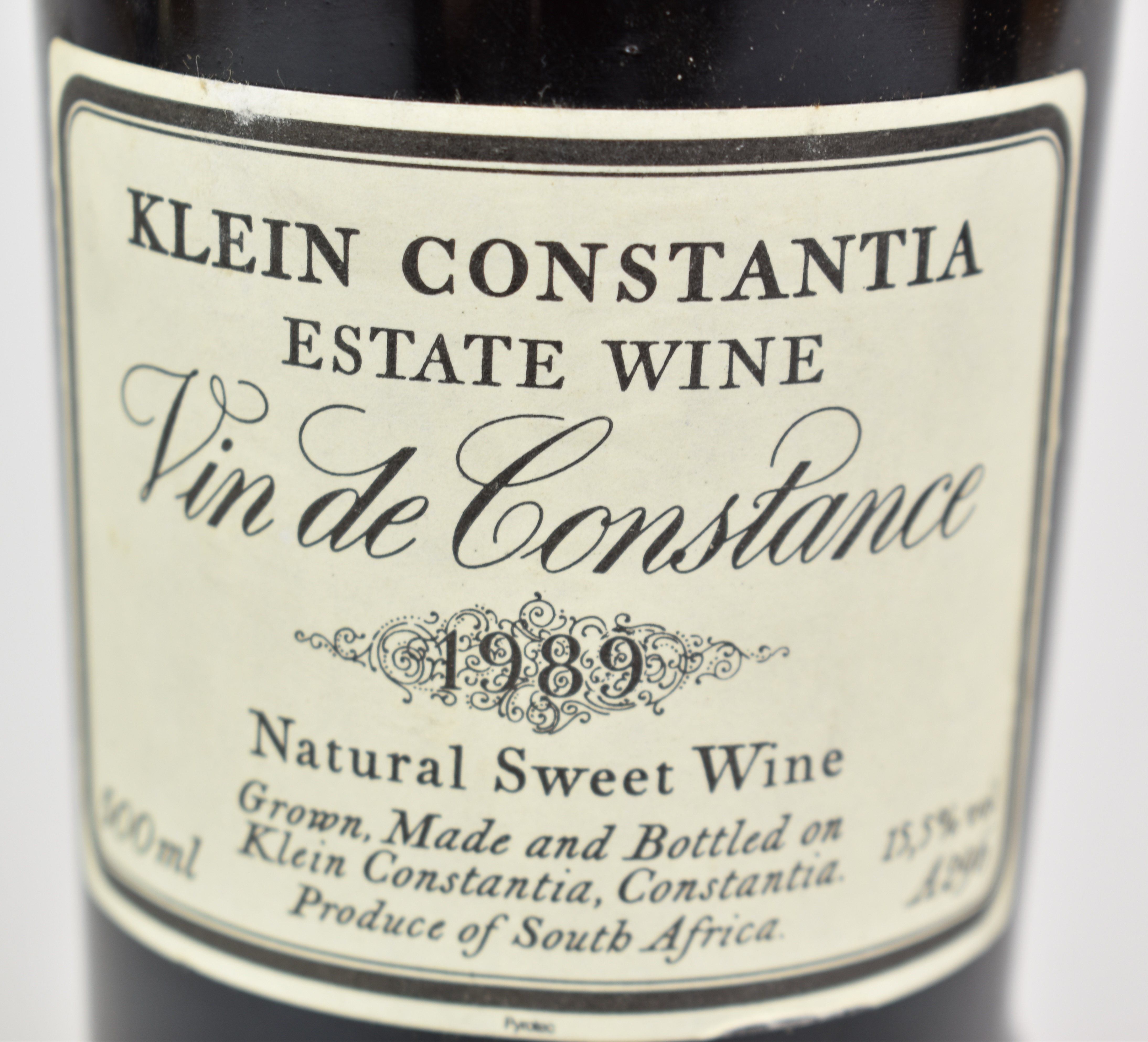 Klein Constantia Vin de Constance 1989 vintage natural sweet wine, South Africa, 500ml, 14% vol, - Image 4 of 5