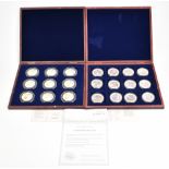 Windsor Mint two gold plated picture coin collections comprising The Complete Set - British