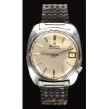 Bulova Accutron M9 gentleman's wristwatch ref. 741 with date aperture luminous hands, baton hour