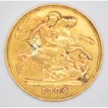 1904 Edward VII gold half sovereign