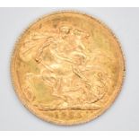 1925 George V gold full sovereign, South African mint mark