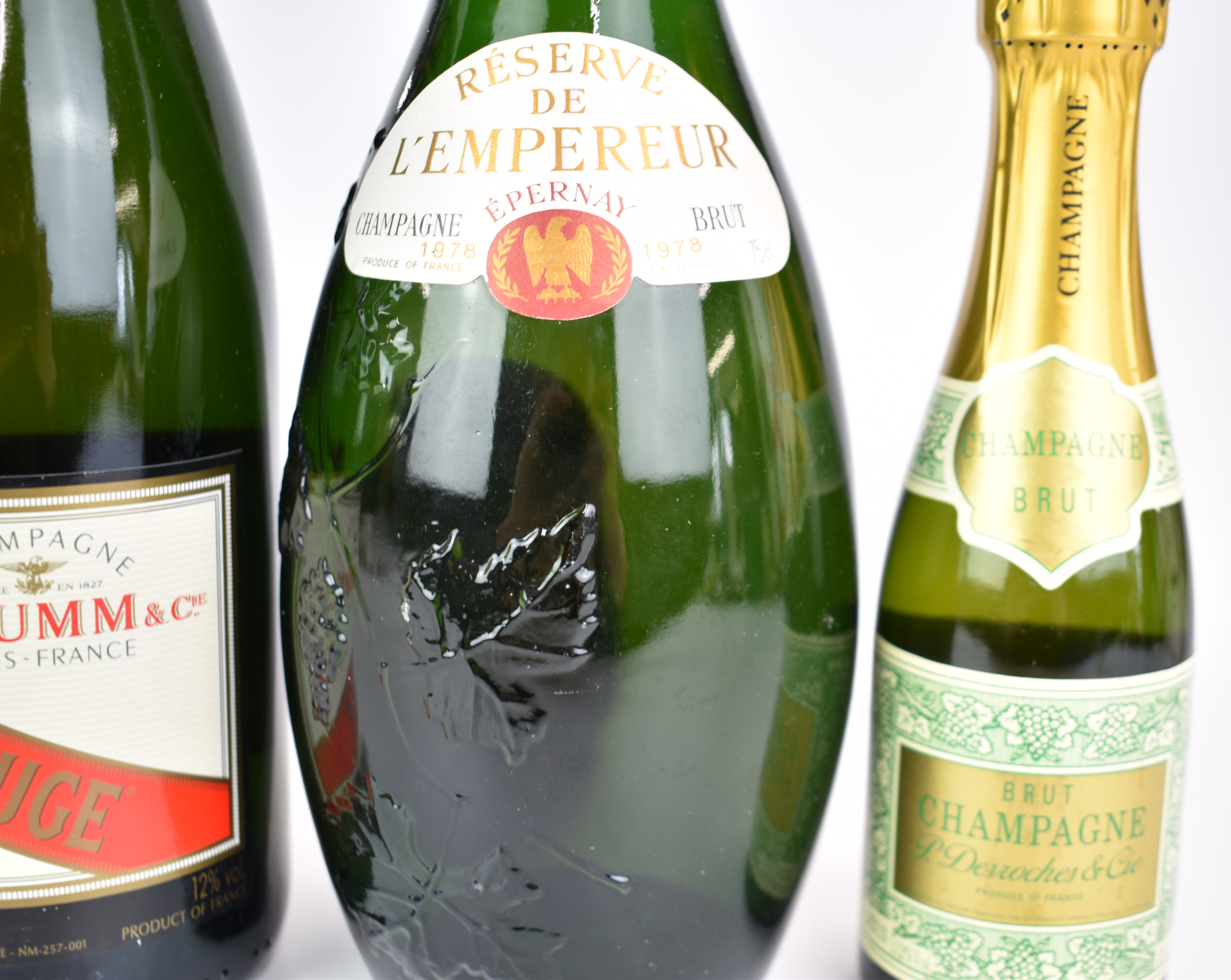 Four bottles of Champagne comprising Mumm, 75cl, 12%, Mercier 75cl and L'Empereur reserve, all boxed - Image 3 of 4