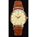 Omega 9ct gold gentleman's automatic wristwatch ref. 760.131 with gold hands and hour markers,