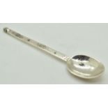 Amy Sandheim Arts & Crafts Celtic style hallmarked silver sifter spoon, London 1925, length 16cm,