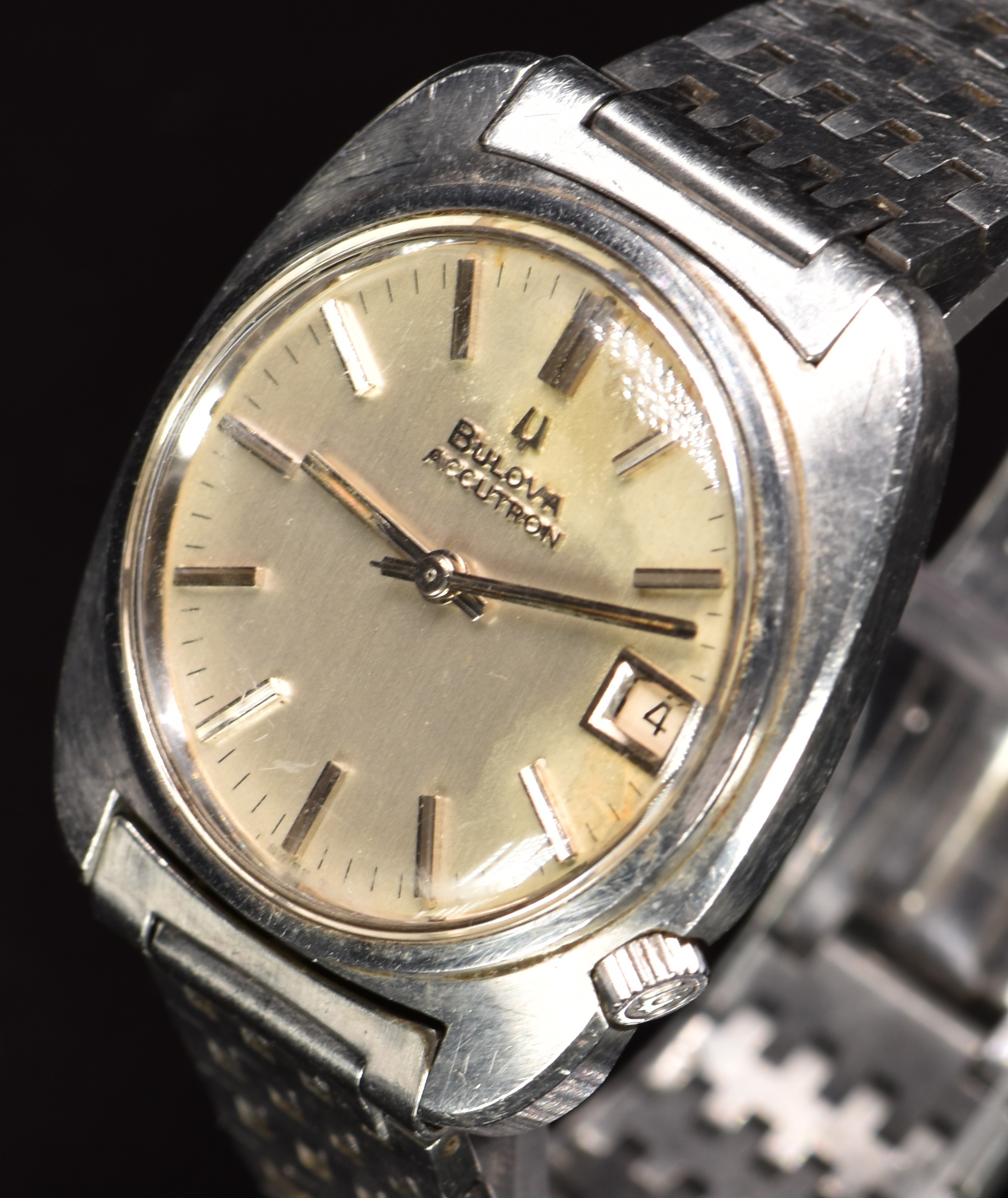 Bulova Accutron M9 gentleman's wristwatch ref. 741 with date aperture luminous hands, baton hour - Image 2 of 8