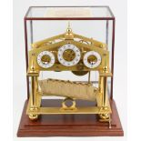 Congreve novelty rolling ball clock with fusee movement, by Devon Clocks, height 35, width 30cm,