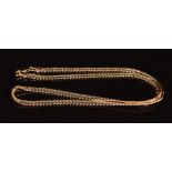 A 9ct rose gold curb link necklace, 7.5g