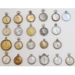 Twenty-two pocket watches, stopwatches and watch cases including Smiths Empire, Salvos Star,