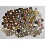 A collection of UK coinage, George II onwards, including approximately 160g of mixed silver Queen