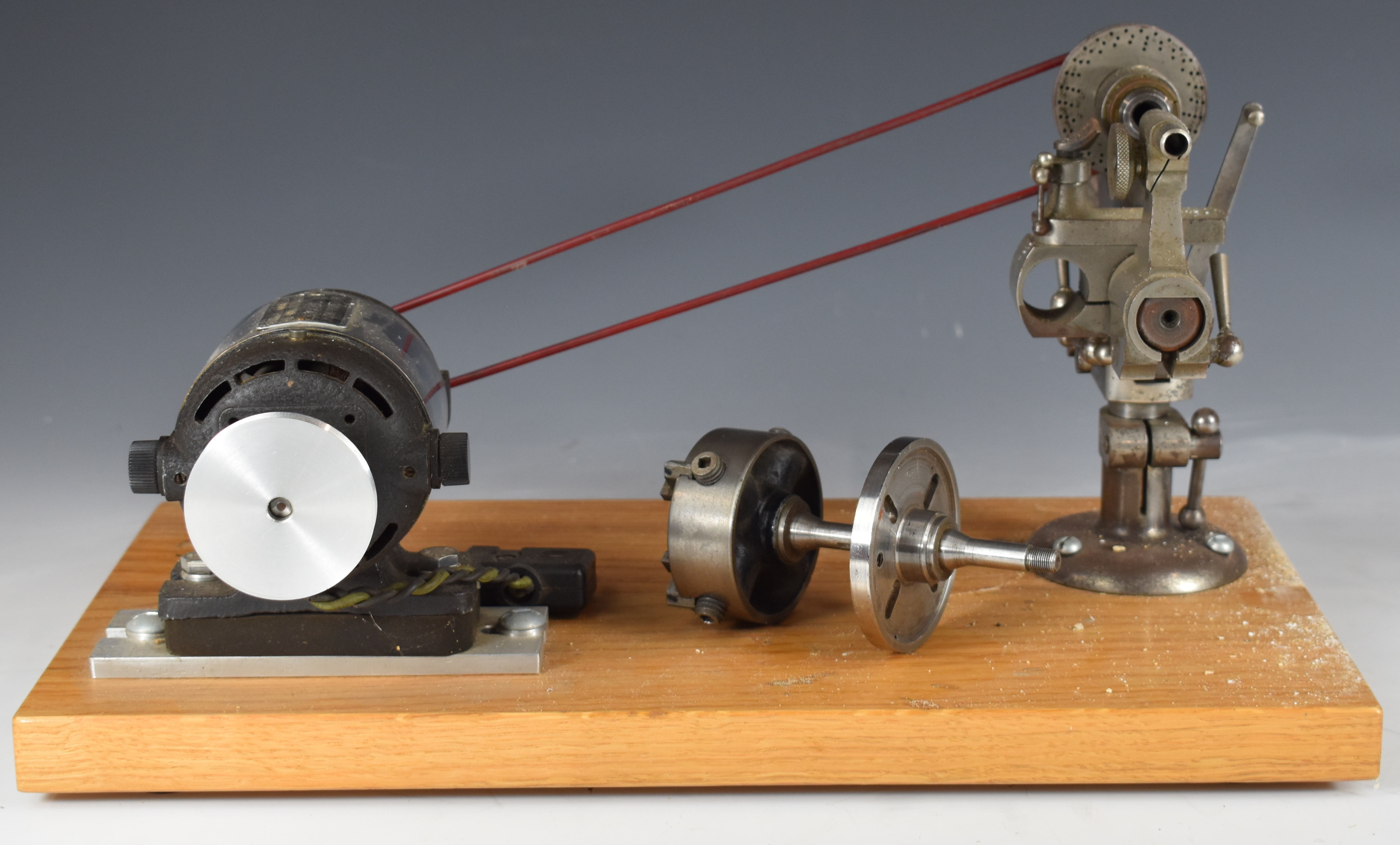 Small watch / clock repairer's lathe with Universal electric motor