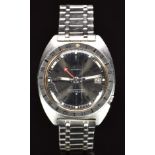 Seiko Navigator Timer gentleman's automatic wristwatch ref. 6117-8000 with date aperture, luminous