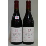 Two 75cl bottles of Beaune 1er Cru Les Montrevenots, 1999, Vincent Dancer. (2)