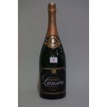 A 150cl magnum bottle of Lanson 'Black Label' NV champagne.