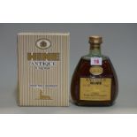 A 24 fl.oz. bottle of Hine Vieille Fine Champagne cognac, probably 1960s bottling, in card box.