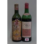 A 75cl bottle of Chateau Haut Bages Monpelou, 1961, bottled by Army & Navy Stores; together with a