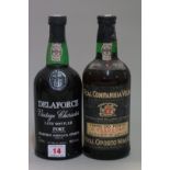 Two bottles of port, comprising: a 75cl Real Companhia Velha 10 year old; and a Delaforce 'Vintage