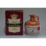 A stoneware flagon of Munro's King of Kings 'Rare Old De Luxe' blended whisky, probably 1960s