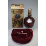 A 70cl bottle of Chivas Royal Salute 21 year old 'Ruby Flagon', in velvet draw string bag and card