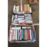 Three boxes of books; to include a quantity of first editions.