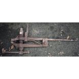 A large blacksmith's bench vice, 100cm wide.