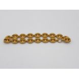 (NB) A mid Victorian anchor chain pattern necklace, 42cm.