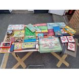 A large quantity of vintage pastimes and games.