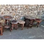 Five eastern hardwood tables.