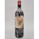 A 75cl bottle of Chateau Margaux 1952.