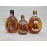 Three bottles of Haig's Dimple blended whisky, comprising: a 75cl 15 year old; a 26 1/2 fl.oz
