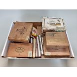 Cigars: a collection, to include cigarillos, in boxes and tubes. (qty)