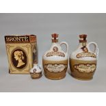 Two old flagons of Bronte Yorkshire liqueur, 1960s/70s bottlings, comprising: a 24 fl.oz. example,