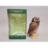 A 20cl Whyte & Mackay Royal Doulton 'Tawny Owl' whisky decanter, with contents, in oc.