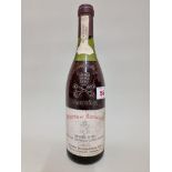 A bottle of Chateau de Beaucastel Chateauneuf-du-Pape, 1982.