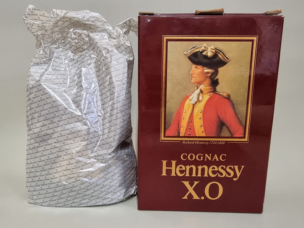 A 70cl bottle of Hennessy XO cognac, 1990s bottling, in sealed bag and oc.