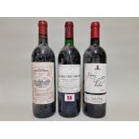 Three 75cl bottles of Grand vin de Bordeaux, comprising: Chateau Monconseil 1995; Chateau de